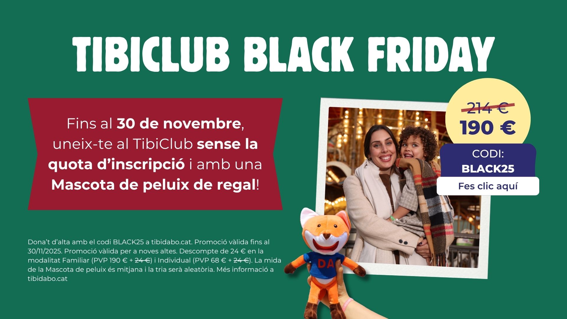 Tibidabo TibiClub Black Friday