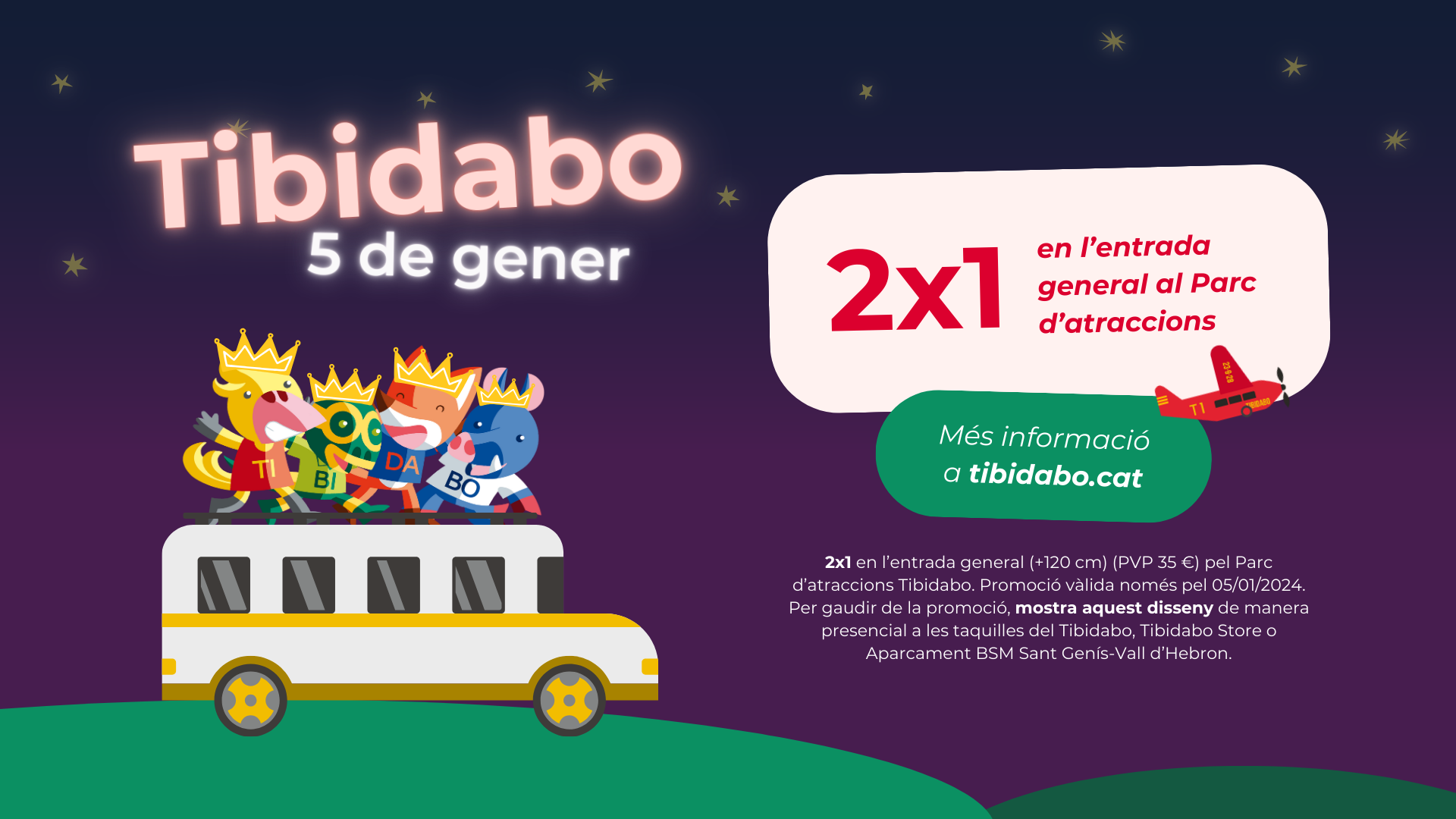 Tibidabo 2x1