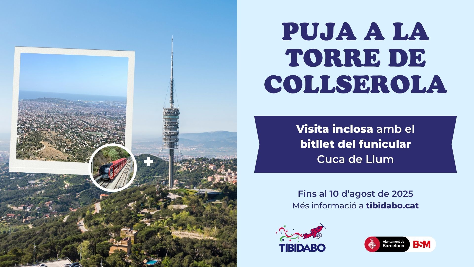 Visita la Torre de Collserola con el billete del funicular | Parque de ...