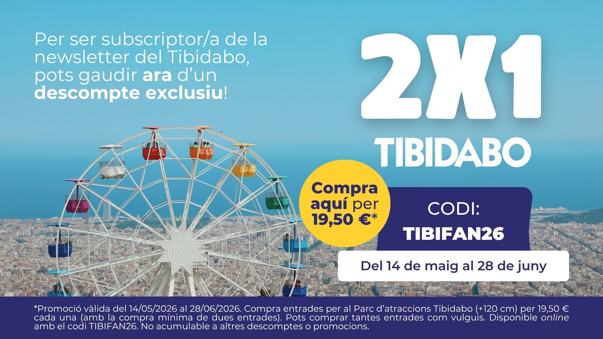 Tibidabo Descompte Barcelona